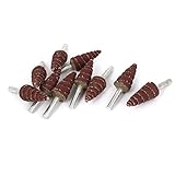 uxcell　研磨ビット　ロール　砲弾型　弾丸形　研磨工具　電動度リール用　直径16mm　10個入り