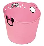 錦化成 ディズニー やわらかバケツ ミニーマウス ピーチピンク R36 洗濯カゴ・おもちゃ入れのおかたづけに