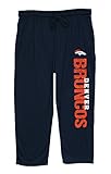 Denver Broncos大人用2 x - large 2 x l Wordmarkパフォーマンスパンツ – ネイビーブルー
