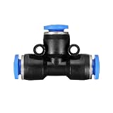 【ノーブランド 品】真鍮　プラスチック製　空気圧　ティー　コネクタ　プッシュイン式継手　水ホースチューブ　全４サイズ選べる　５個 - 10mm