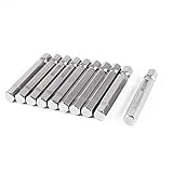 DealMux 10個の磁気1/4のx 50ミリメートル六角H6ポイントパワードライバードライバービット