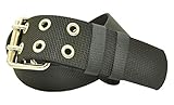 KASAJIMA ５０㎜ダブルピンナイロン 固定式電工ベルト (S, ブラック)