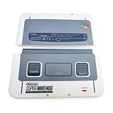 限定グレー 3DSXL ハウジングケース シェル トップ/ボトムカバープレート 交換用 New3DS New 3DS XL LL 3DSLL New3DSXL コンソール用、クラシック SFC / NES / SNES グレー A/E 外側フェースプレート 2個セット