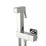 AZOS 壁付 清潔 便利 ハンディおしり洗浄器 ウォシュレット水栓 壁付バスルーム・トイレ用蛇口 シャワーヘッド クロームメッキ表面処理 単一冷蛇口 FXQ016