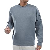 [ジュンアンドロペ] セーター ライン使いウォッシャブル長袖セーター メンズ EJM63050 ブラック(01)