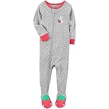 Carter's(カーターズ) 1ピースサンフィットコットンパジャマ グレー ロンパース長袖 24ヶ月【並行輸入】