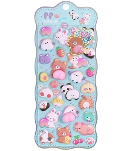 Amazon | おしり シール かわいい うさぎ 動物 ぷくぷく キャラクター