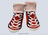 BORN FREE スニーカーソックス レッド 2407-0070