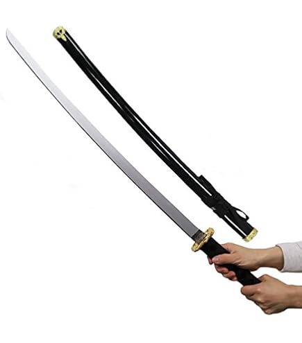 装飾的な刀 鋼の刃 約100cm Amazon | Uniton 日本刀DX 赤 銀装飾 100cm 木製 | ユニ