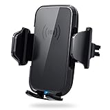 2019最新版】DesertWest スマホ車載ホルダー qi 充電器 車載 ワイヤレス充電器 360度回転 急速ワイヤレス充電 10W/5