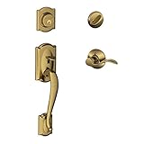Camelot Single Cylinder Handleset and Left Hand Accent Lever, Antique Brass (F60 CAM 609 ACC LH) [並行