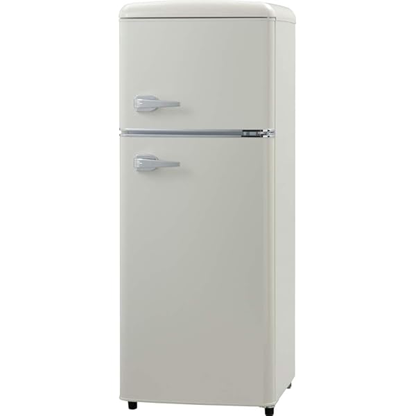 Amazon.co.jp: WRD-2090G エスキュービズム 2ドア レトロ冷蔵庫85L 