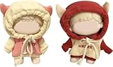 AXLUCE ぬい服-ぬいぐるみ-服-20cm パーカー 人形 (イエロー帽子+レッド帽子, 20cmぬいぐるみ用)