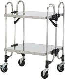 【メーカー直送】トクヤマ ステンレス 折りたたみ式ワゴン 導電仕様 FGA2FFD-4215 【4628535】