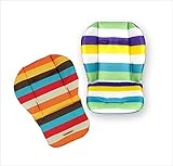 Rush.C ベビー＆マタニティ 育児 ベビーカー用　クッション リバーシブル ブルー オレンジ 【Rush.Cオリジナルハンカチセット】 859