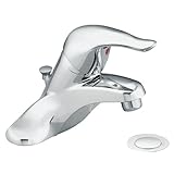 Moen L64621 Chateau Single Handle Lavatory Faucet With Drain Assembly, Chrome (Not CA / VT Compliant