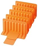 Like-it 冷凍庫スタンド スライド式 仕切り5枚 オレンジ STK-02