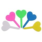 CCINEE　カラフル　心型　植物ラベル　園芸用タグ　（小型）　5色　100枚入り