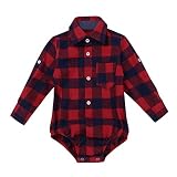 (ティアオバグ) TiaoBug ベビー服 ロンパー 男の子 スーツ シャツ 紳士服 赤ちゃん服 チェック柄 幼児 子供服 半袖 夏 新生児 歩行服 出産お祝い 記念日 プレゼント レッド 12