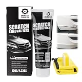 Car Scratch Removal Wax, 120ml Scratch Remover for Vehicles, 車の傷消しワックス、120ml 車用傷消し剤、万能自動車塗装傷補修＆研磨ペースト（拭き取りシート＆スポンジ付き） (1PCS)