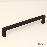 アイアン 取っ手 つまみ スティック アングル ・ ハンドル (マットブラック)【GL0085】 1個