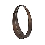 ソリッドウッドのボーダーウォール円形のバスルームの鏡/寝室の壁のドレッシングテーブルメイクミラー/サイズ50 * 50センチメートル ( 色 : B )