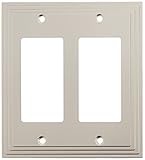 Amertac 84RRN 2 Rocker-GFCI Steps Wallplate, Nickel [並行輸入品]