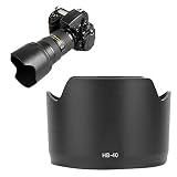 用HB 40 マウントレンズフード AF S 24 70mm F2.8G ED レンズ用、交換用 ABS マウントレンズフード、簡単取り付け、ブラック