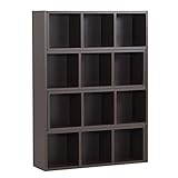 arne オープンラック コーナーラック 本棚 完成品 伸縮ディスプレイラックR+R 90-4 ダークブラウン