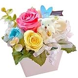 花由 プリザーブドフラワー パレット teddy くまver