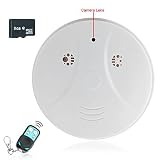 WISEUP 8GB Inddor Hidden Camera Smoke Detector Motion Activated Video Recorder DVR Camcorder with Re