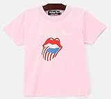 The ROLLING STONES ローリングストーンズ星条旗 キッズＴシャツ ピンク [並行輸入品]