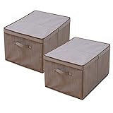 山善(YAMAZEN) 2個組/ クローゼット 収納ボックス 深型L フタ付き YTC-CLB-FL*2