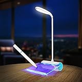 MOCREO(モクリオ) LEDデスクライト コードレス 電気スタンドライト 卓上 手書きメッセージボード付き ブルー