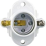 Eaton S752W-SP 660-Watt 250-volt Medium Base Keyless Cleat Socket White [並行輸入品]