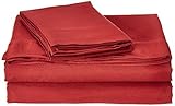 Microfiber Sheet Set Full- Garnet [並行輸入品]