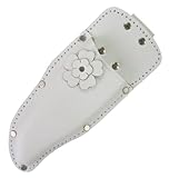 KOZUCHI(コヅチ) Flowery(フローリー) 剪定鋏革ケース 花付 大 白 LST-13