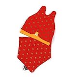 MY STAGE よだれかけ 女の子 男の子 食事 帽子 スタイ セット 春 (レッド)