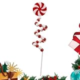人工クリスマス キャンディ ピック - クリスマス キャンディケイン ピック |クリスマスツリーピックの茎 |クリスマス ツリーの枝をピックします。冬正月用の湾曲したロリポップ茎スティック