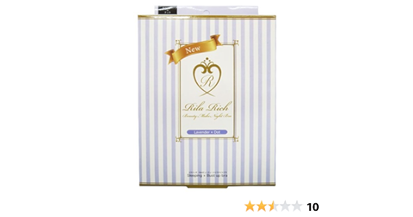 Amazon ジャパンコスメティクスラボラトリー リラリッチ Newビューティーメイクナイトブラ ラベンダー ドット リラリッチ 補正下着トップス