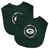 Baby Fanatic Team Color Bibs, Green Bay Packers, 2-Count by Baby Fanatic [並行輸入品]