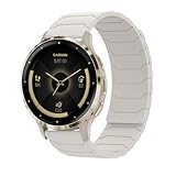 Hinnwer 18mm バンド Garmin Venu 4 41mm/Venu 3S/Venu 2S/Forerunner 265S/255S 用 磁気 シリコン 時計ベルト 柔らかい 防水 長さ調節 スポーツ 交換ベルト Huawei Watch GT 6/5 41mm/ Watch 5/GT 5 Pro 42mm/ Xiaomi Watch S4 41MM 用(スターライト)