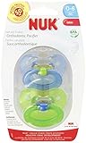NUK Juicy Puller Latex Pacifier in Assorted Colors, 6-18 Months (/4 Pacifiers) by NUK