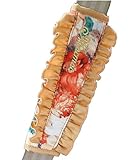 1ペアエレガントな車のシートベルトのショルダーパッドはベルトパッドオレンジを被せ