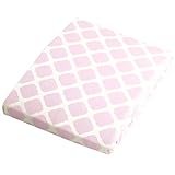 Kushies Baby Portable Play Pen Sheet, Pink Lattice by Kushies
