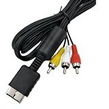 【PS/PS2/PS3対応】AQUALOACH AVケーブル RCA 映像 音声 ケーブル 1.8m プレステ2 PS1 PS3 対応 コンポジット 三色コード 接続ケーブル