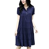 Zhhlinyuan Pregnan Women Fashion Short Sleeves Dress マタニティ Dress Loose Casual Dresses Cotton