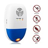 BlueFire ネズミ 駆除 害虫 駆除機 超音波 撃退器 退治 害虫対策用品 6種類の超音波自動切替 撃退 蚊 ねずみ ゴキブリ コンセント式 省エネ 子供やペットにも安心 コンセント式　操作簡単