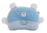 Ziweiba 出産祝い ベビー用品 ベビー枕 枕 赤ちゃん枕 ベビーピロー 小熊型 新生児 0-12ヶ月 (Aブルー)