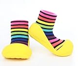 Attipas（アティパス） ベビーシューズ　レインボー【並行輸入品】 (Lサイズ（11.8～12.8cm, イエロー)